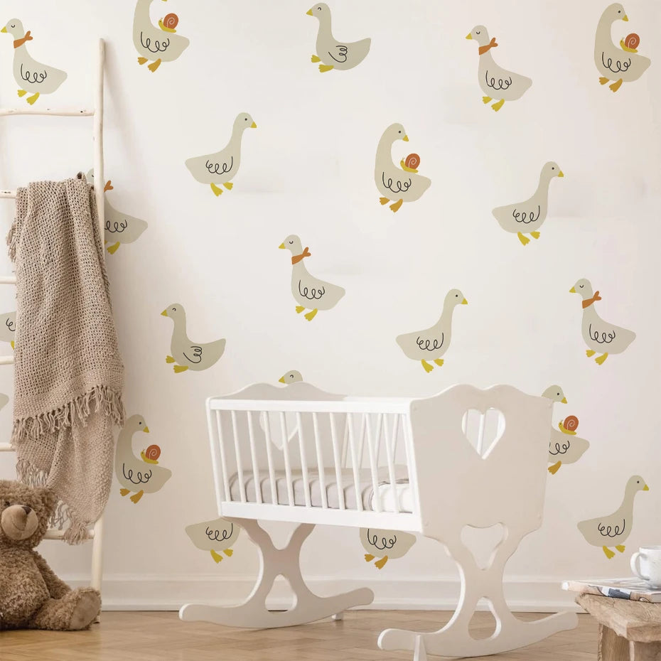 Boho Duckling Wall Decals for Nursery & kids room
