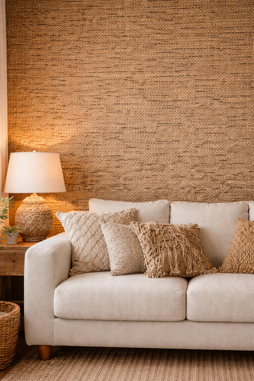 Natural Grass Cloth Wallpaper – Home Decor