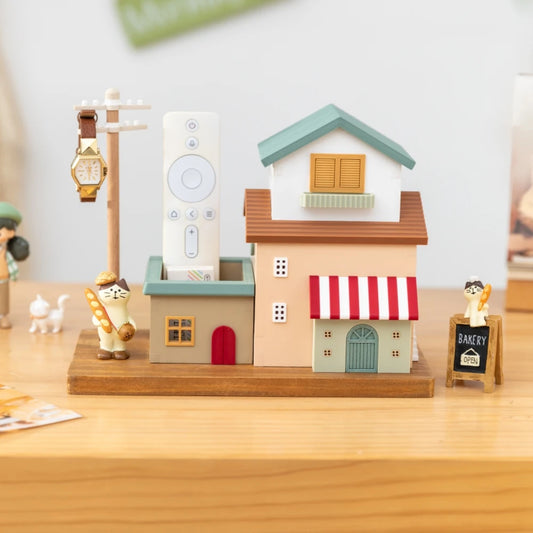 Mini Town Savings Bank & Storage Organizer – Decorative Desk Décor Box