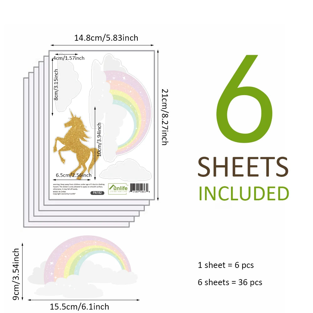 Rainbow Wall Stickers – Kids & Baby Room Decor
