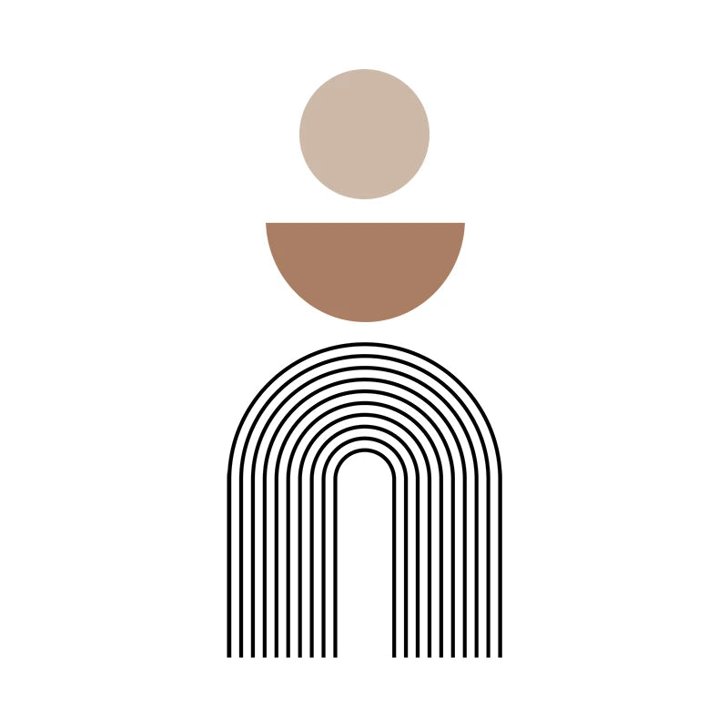 Boho Rainbow Leaves Wall Decal – Large Kids Room Decor