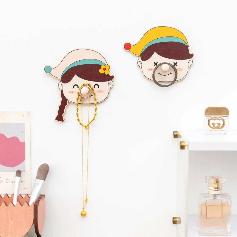 Pinocchio Long Nose Hook – Cute Wooden Wall Hook & Fridge Magnet