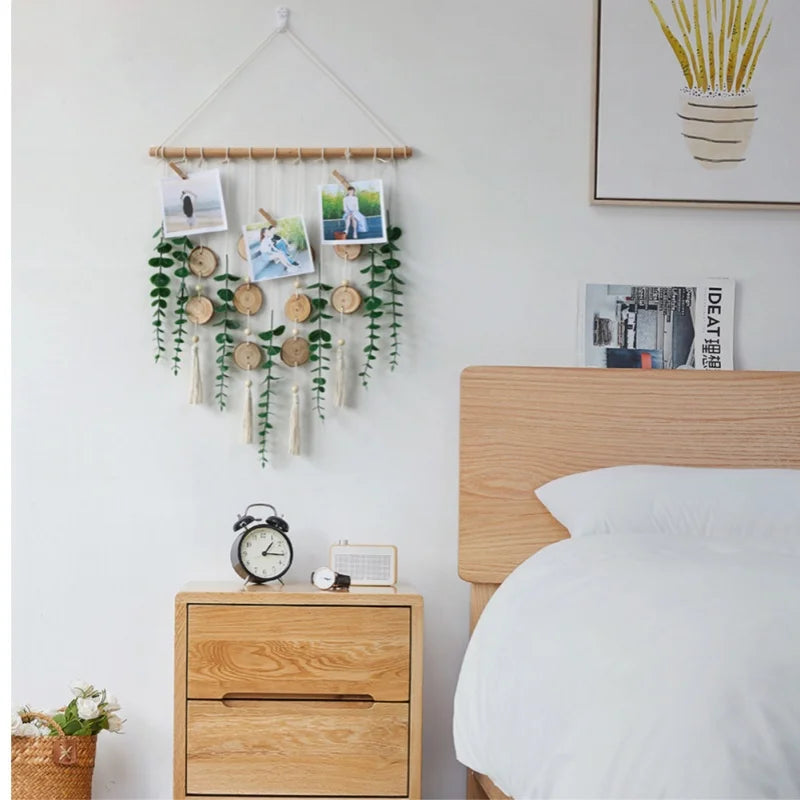 Artificial Eucalyptus Wall Hanging – Boho Rustic Greenery Home Décor