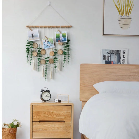 Artificial Eucalyptus Wall Hanging – Boho Rustic Greenery Home Décor