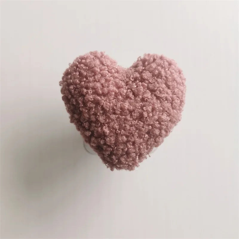 Love Heart Wooden Wall Hook – Nordic Kids Room Sticky Organizer Hook
