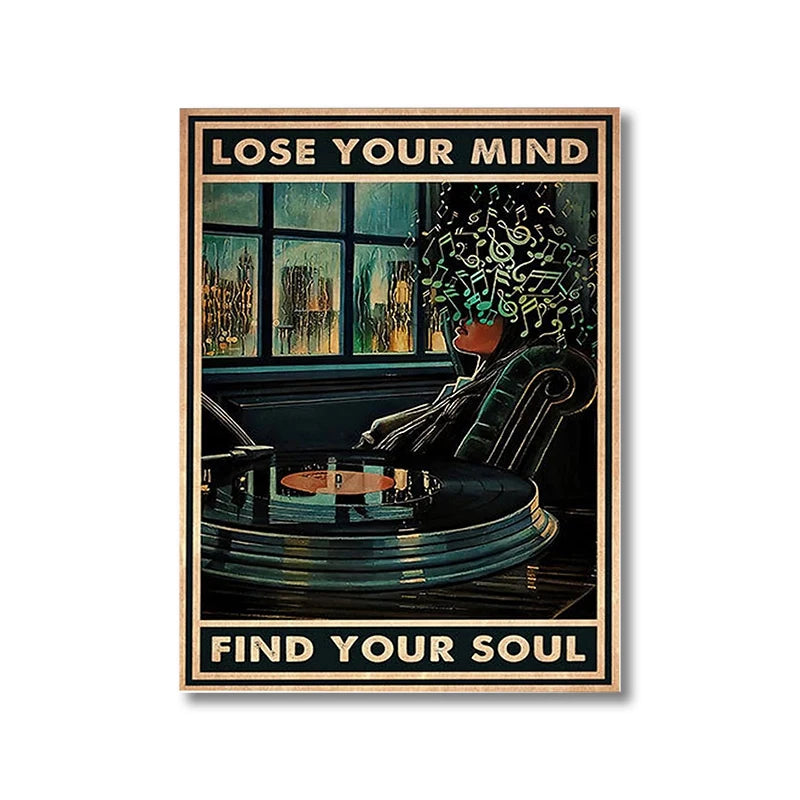 Lose Your Mind Find Your Soul Vintage Music Poster – Retro Wall Art Print