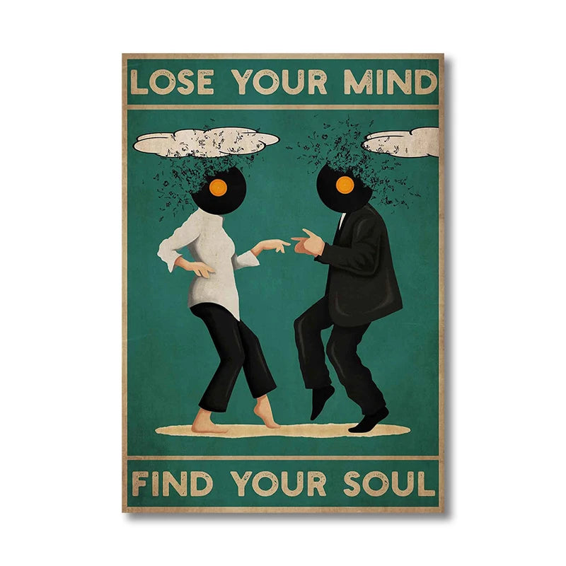Lose Your Mind Find Your Soul Vintage Music Poster – Retro Wall Art Print