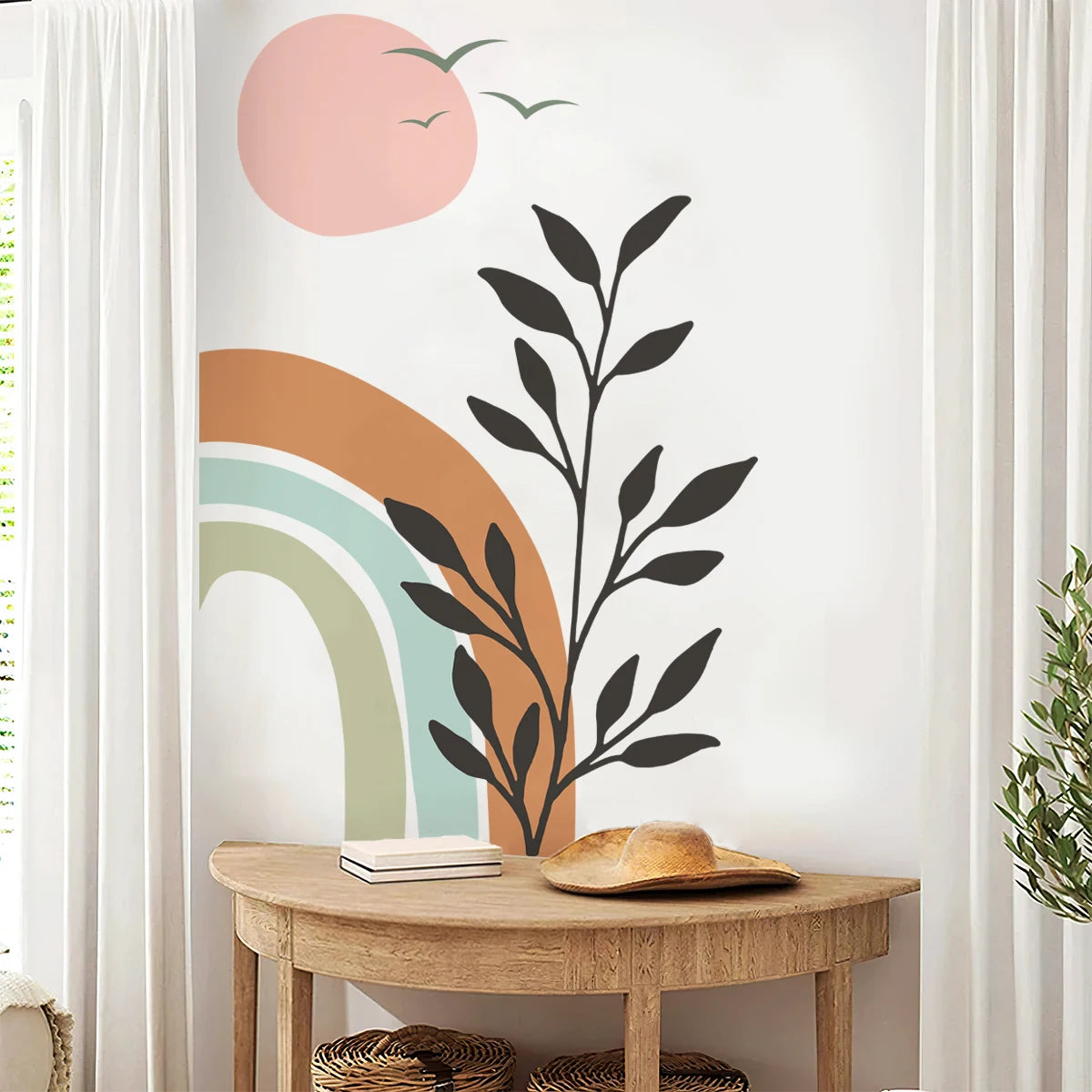 Rainbow Birds Wall Decal – DIY Home Decor