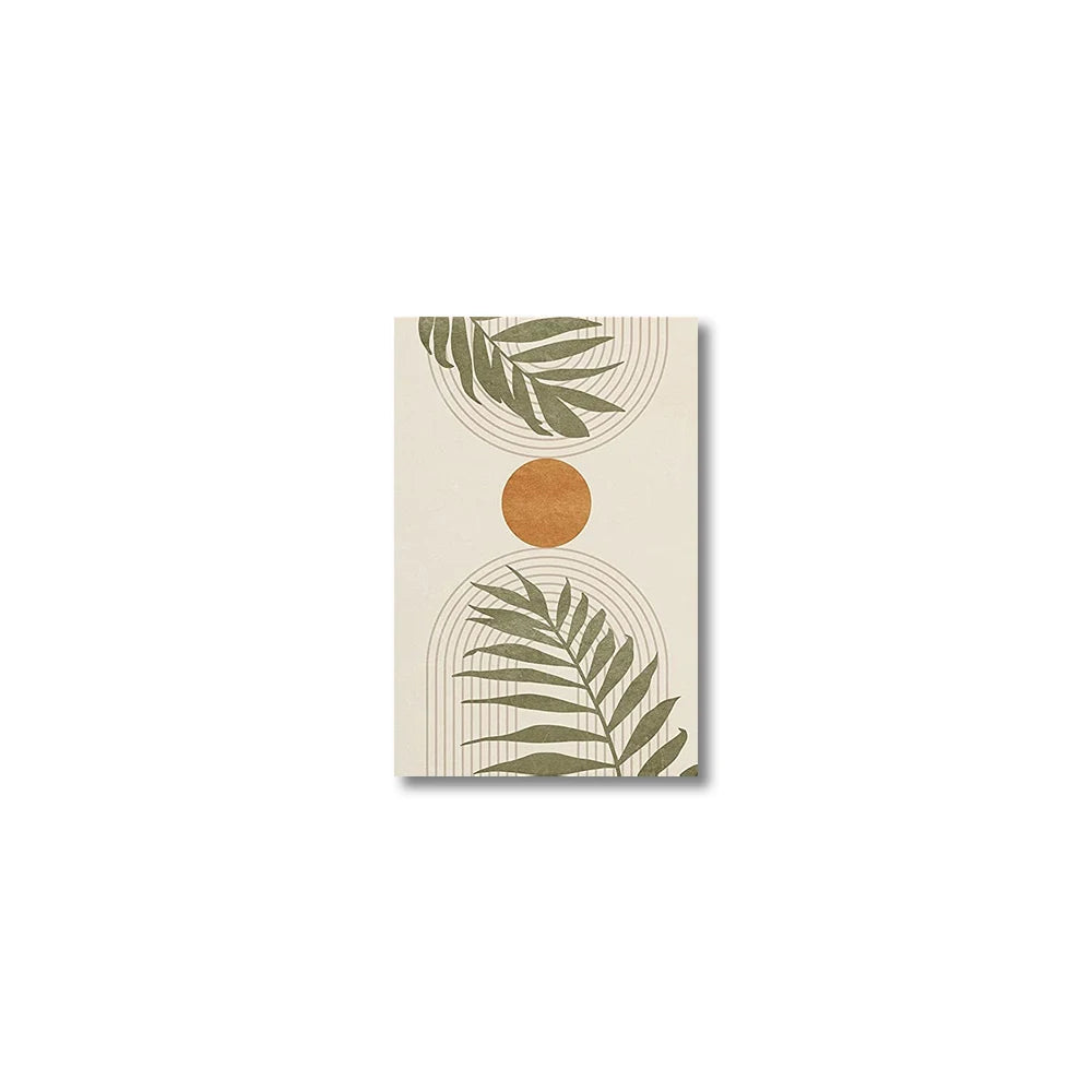 3-Piece Tropical Leaves Canvas Wall Art – Modern Boho Abstract Prints