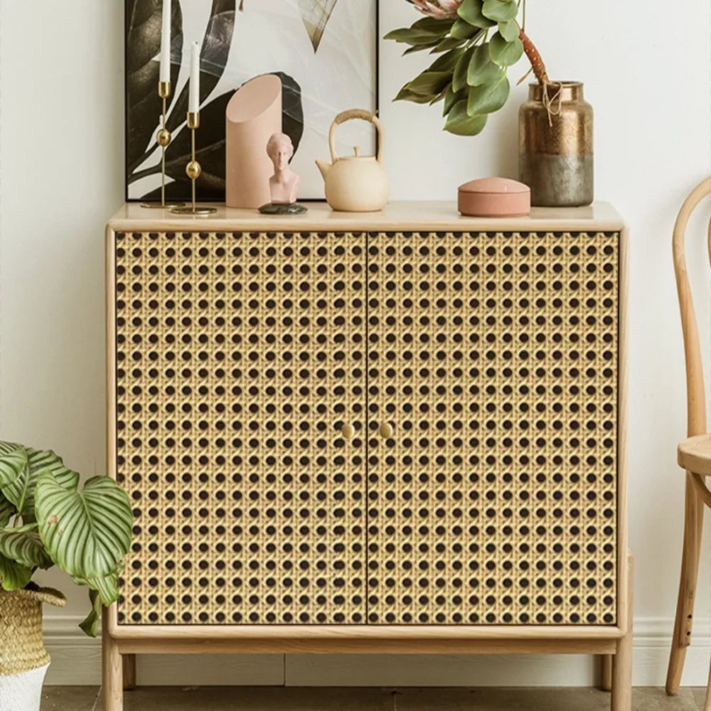 Classic 3D Rattan Peel & Stick Wallpaper – Waterproof PVC