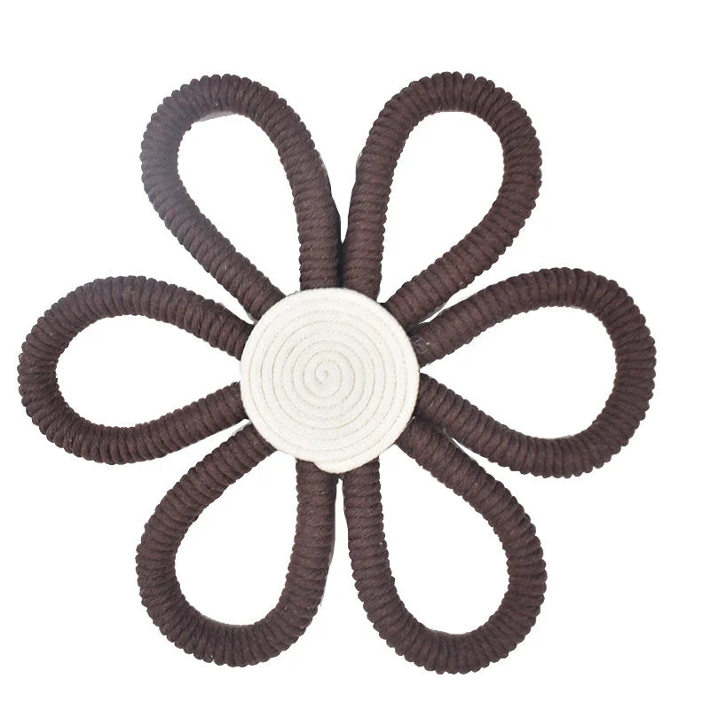 Handwoven Daisy Flower Wall Hanging – Kids & Nursery wall Decor