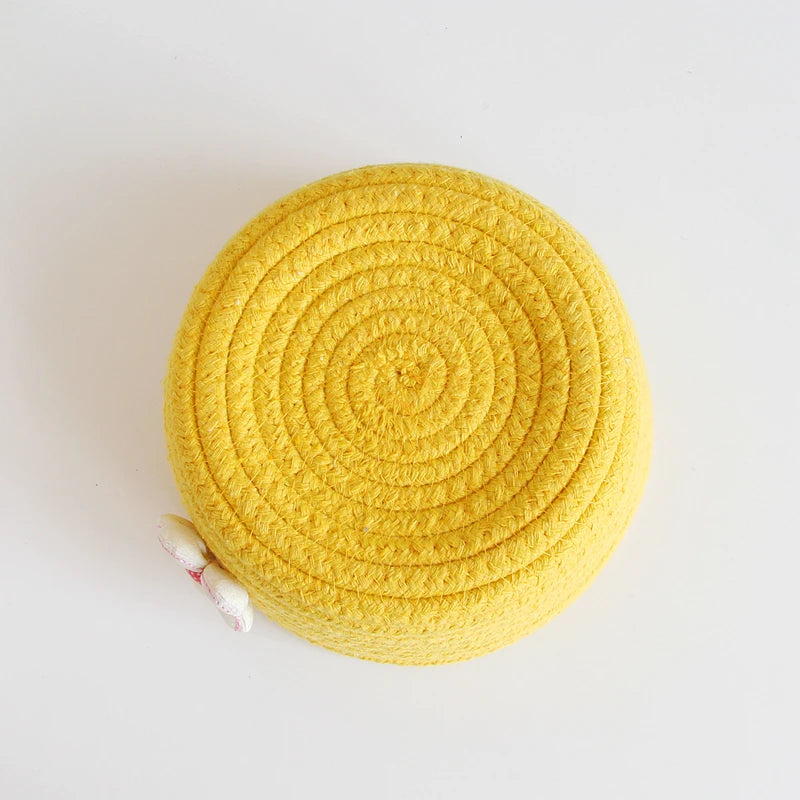 Cotton Rope Storage Baskets , Baby Toys,  Small Organizer Box