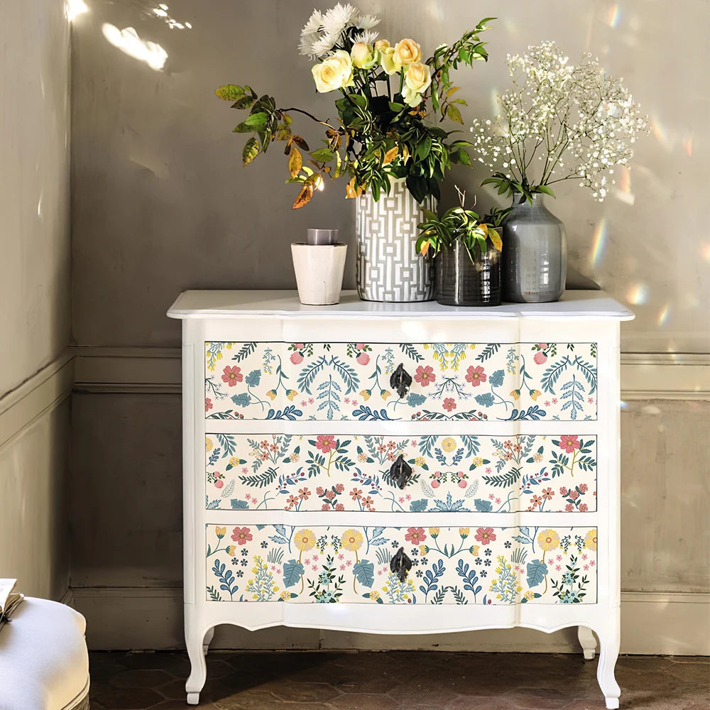 Classic Floral Peel & Stick Wallpaper – Waterproof PVC