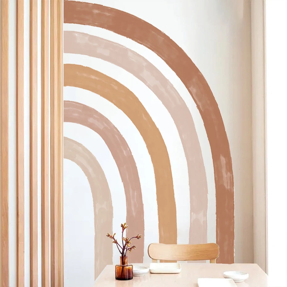 Half Rainbow Watercolor Wall Decal – DIY Home Decor