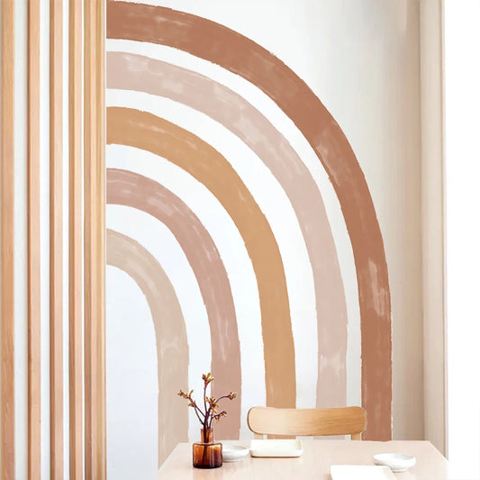 Half Rainbow Watercolor Wall Decal – DIY Home Decor