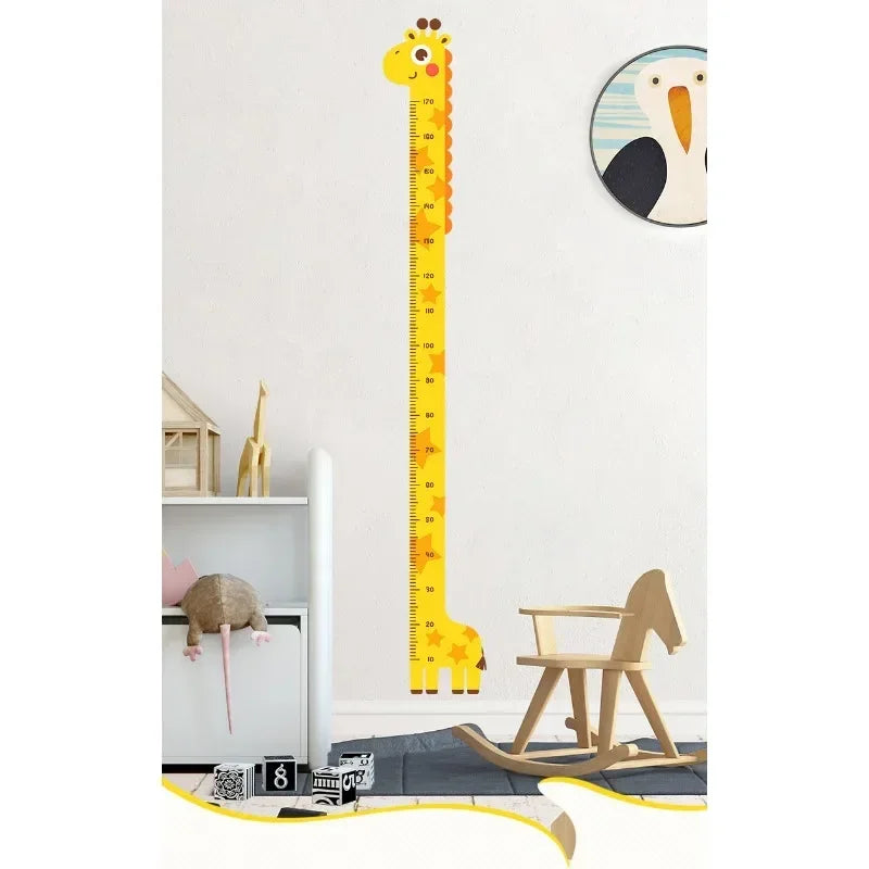 Cartoon Giraffe Height Measure Wall Sticker – Kids Room Decor