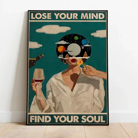 Lose Your Mind Find Your Soul Vintage Music Poster – Retro Wall Art Print