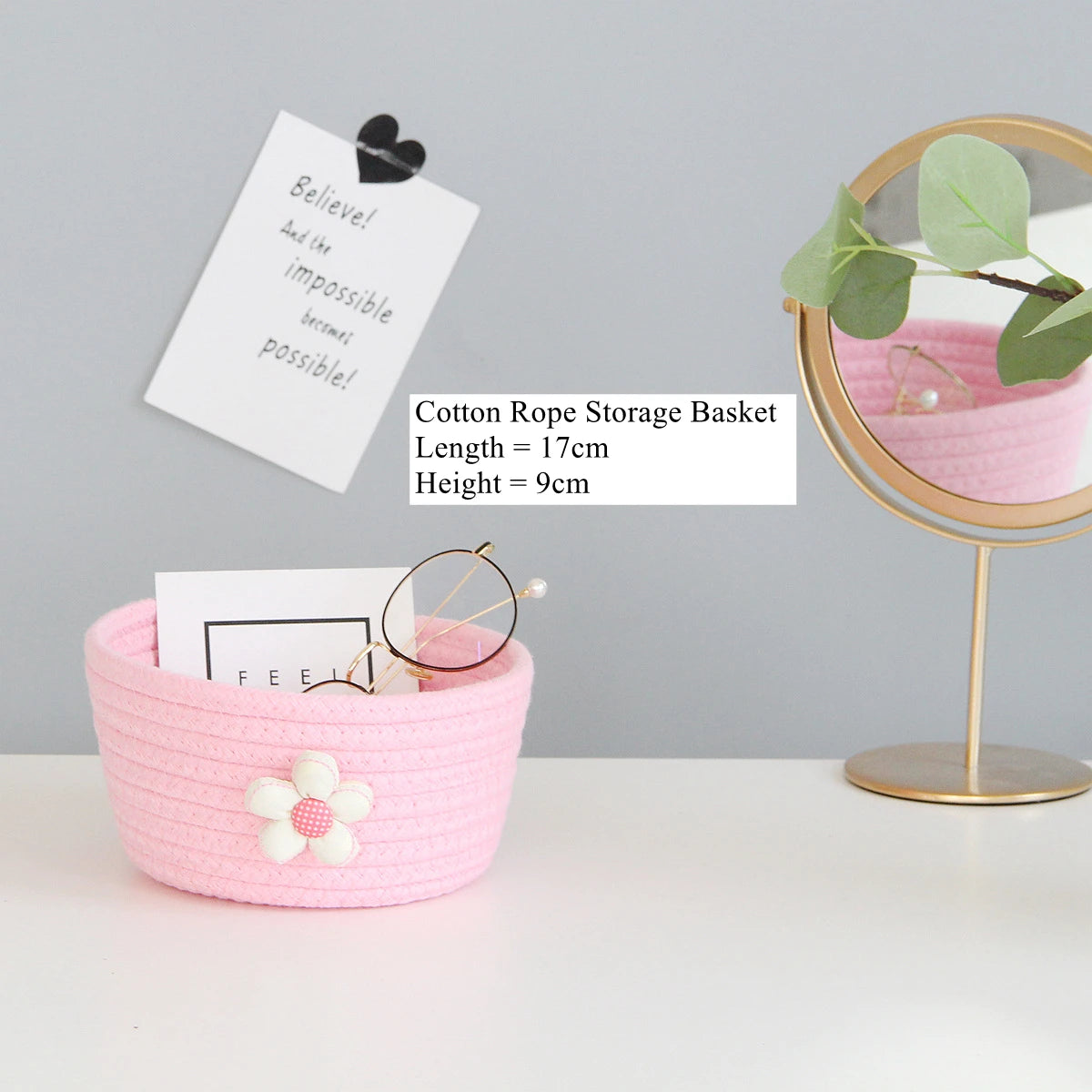 Cotton Rope Storage Baskets , Baby Toys,  Small Organizer Box
