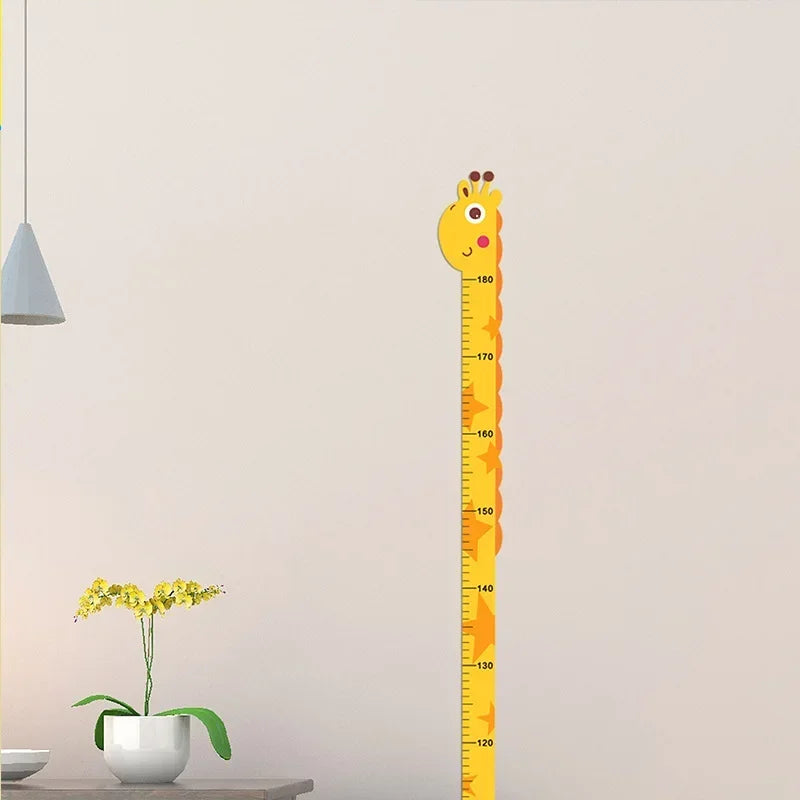 Cartoon Giraffe Height Measure Wall Sticker – Kids Room Decor