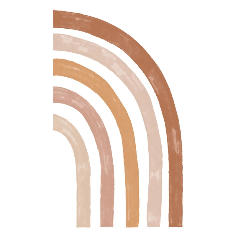 Half Rainbow Watercolor Wall Decal – DIY Home Decor