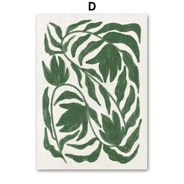 Abstract Girl & Floral Vase Canvas Wall decore – Modern Living Room Decor