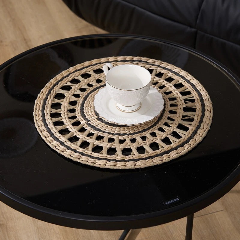 Handwoven Straw Wall Hanging – Aesthetic wall Decor