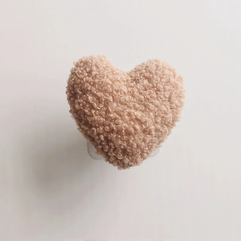Love Heart Wooden Wall Hook – Nordic Kids Room Sticky Organizer Hook