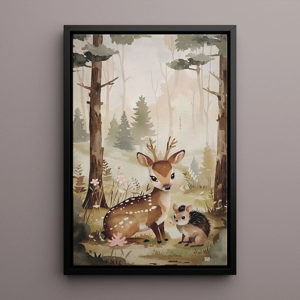 Woodland Animals Nursery Wall Art Set of 3 – Neutral Safari Prints for Kids Room