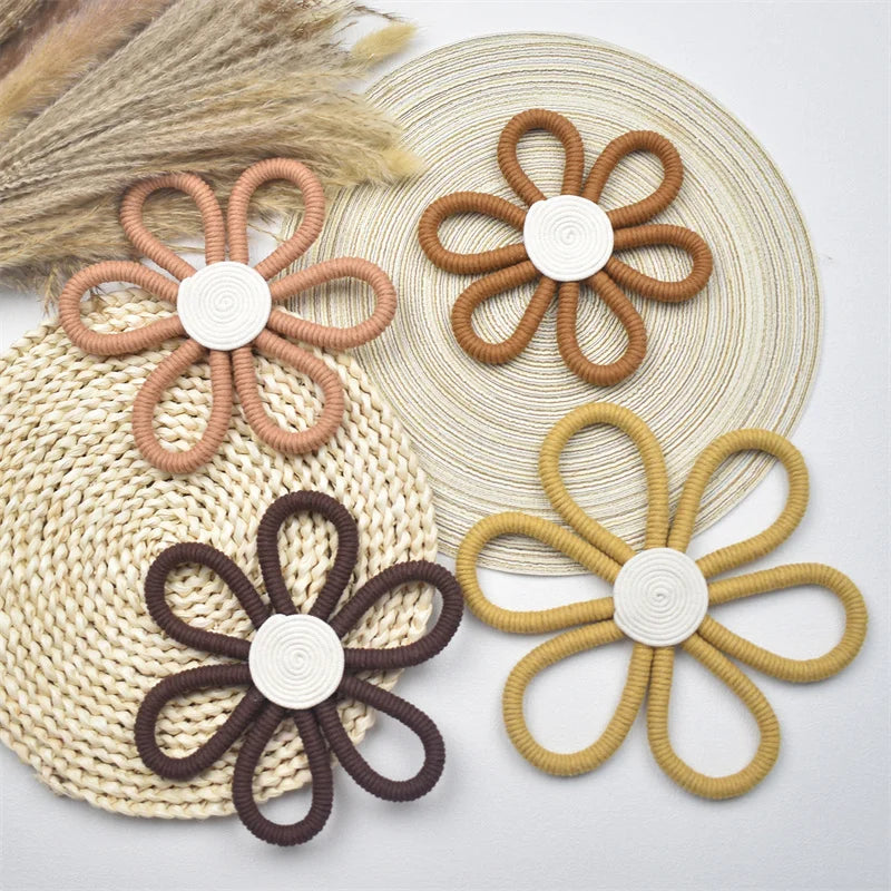 Handwoven Daisy Flower Wall Hanging – Kids & Nursery wall Decor