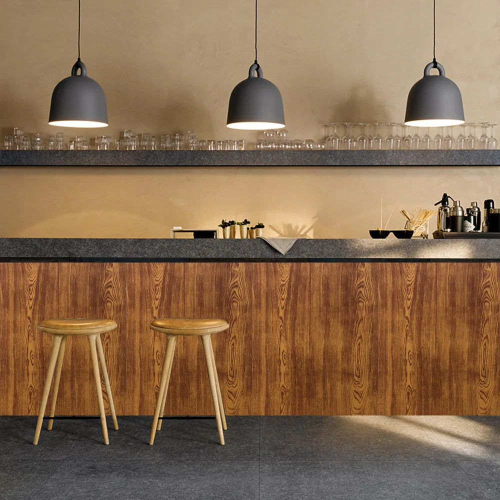 Waterproof Wood Grain Peel & Stick Wallpaper – Easy Home Makeover