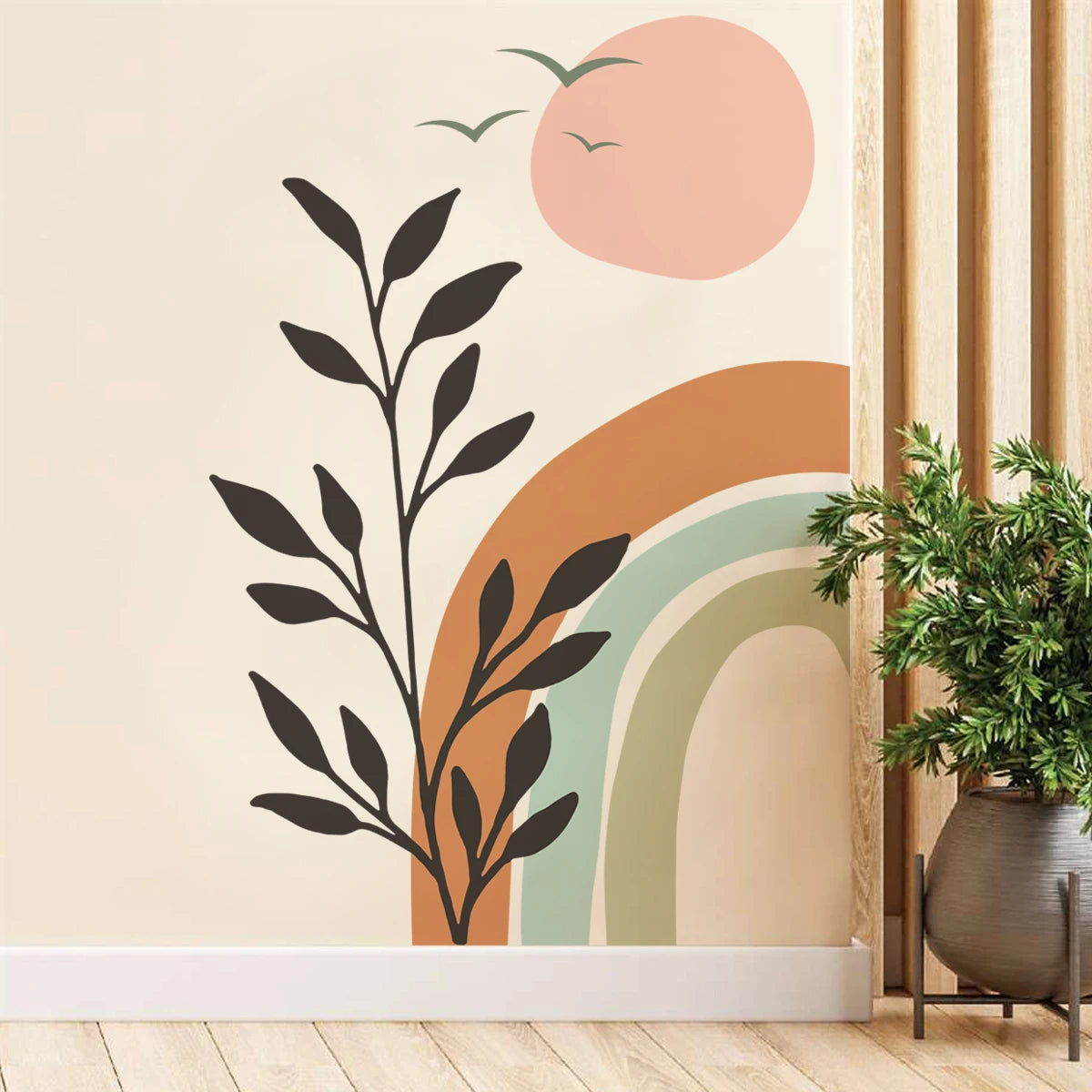 Rainbow Birds Wall Decal – DIY Home Decor