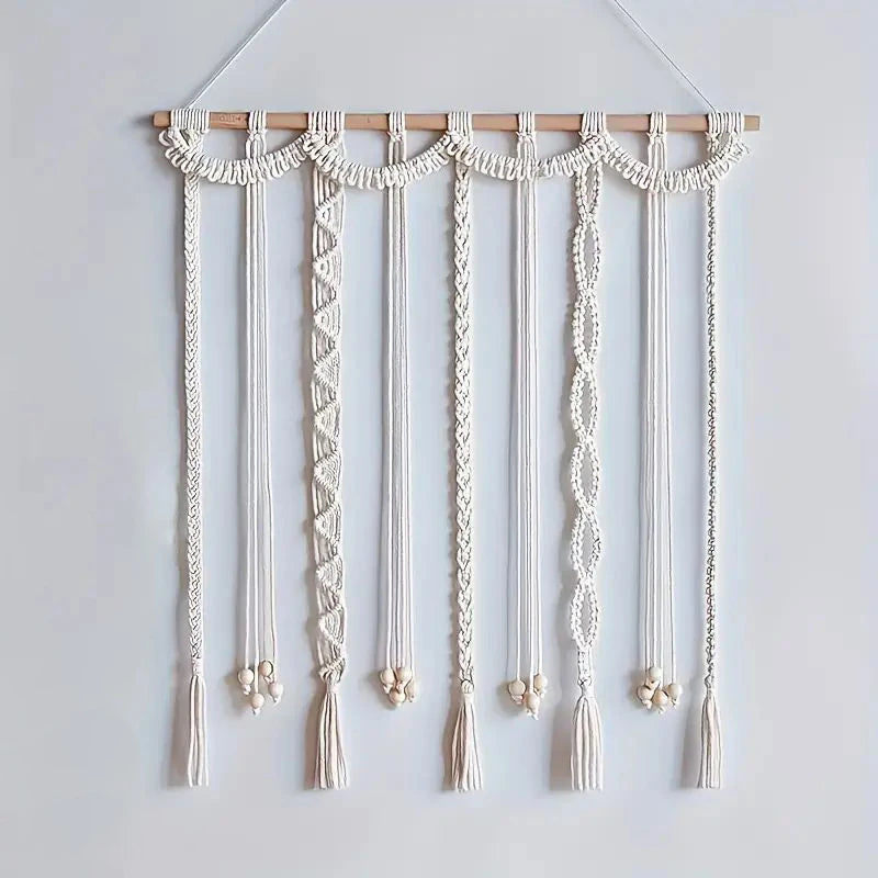 Handmade Photo Display Wall decor – Tassel Decor with 20 Wooden Clips