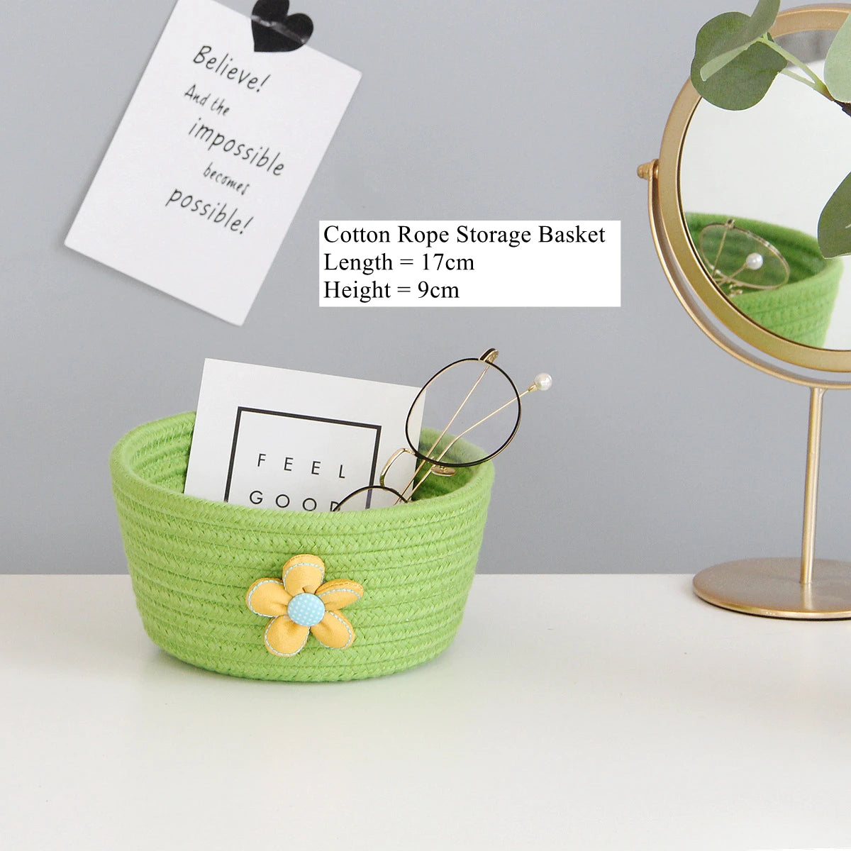 Cotton Rope Storage Baskets , Baby Toys,  Small Organizer Box