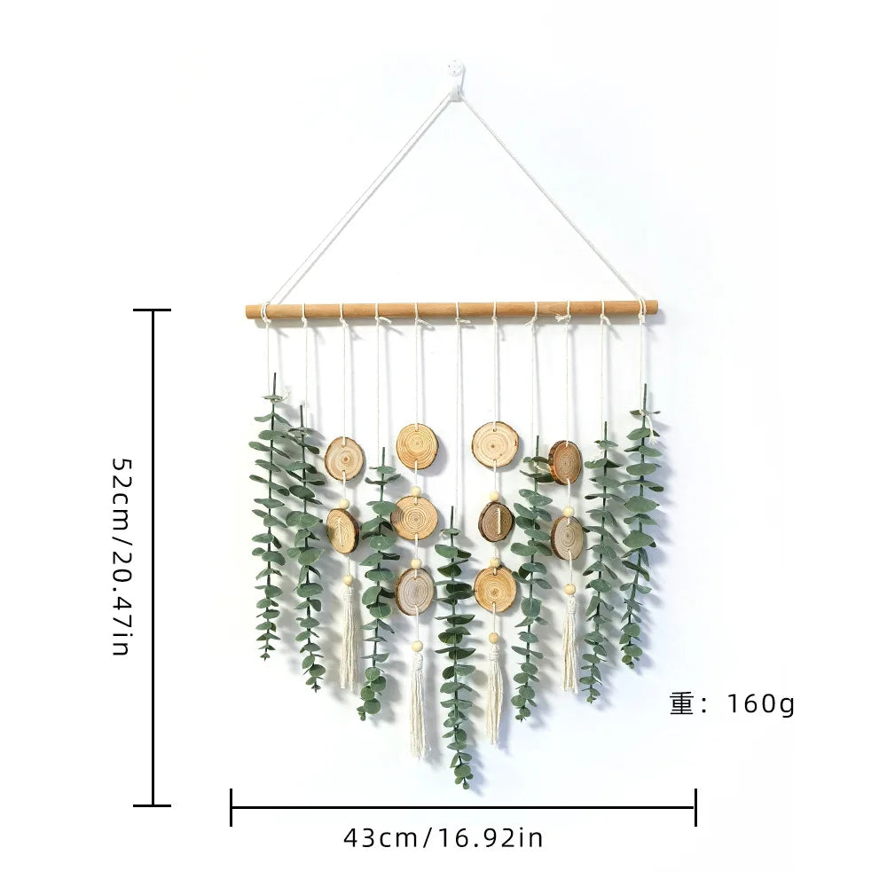 Artificial Eucalyptus Wall Hanging – Boho Rustic Greenery Home Décor