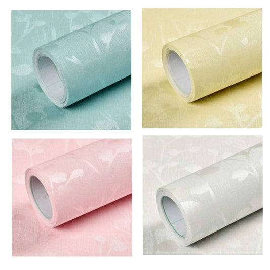 3D Embossed Branch & Leaf Peel & Stick Wallpaper – Waterproof Pastoral Wall Décor