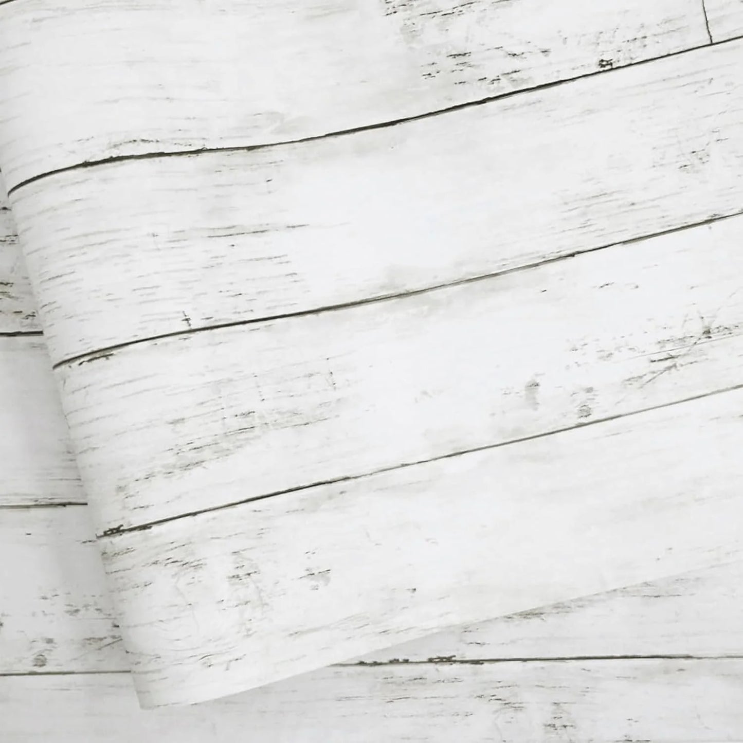 White Shiplap Peel & Stick Wallpaper – Easy Cabinet & Wall Makeover