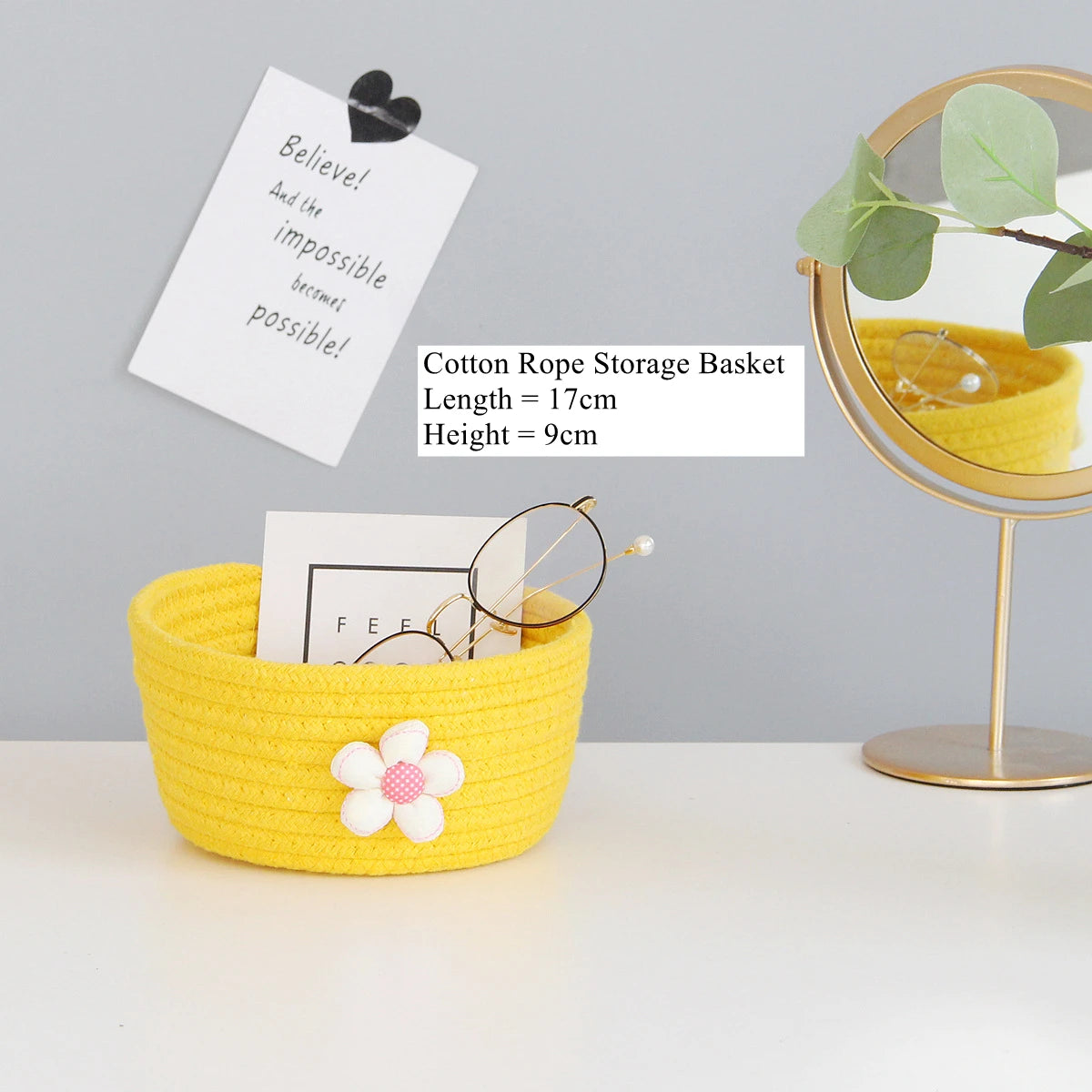 Cotton Rope Storage Baskets , Baby Toys,  Small Organizer Box