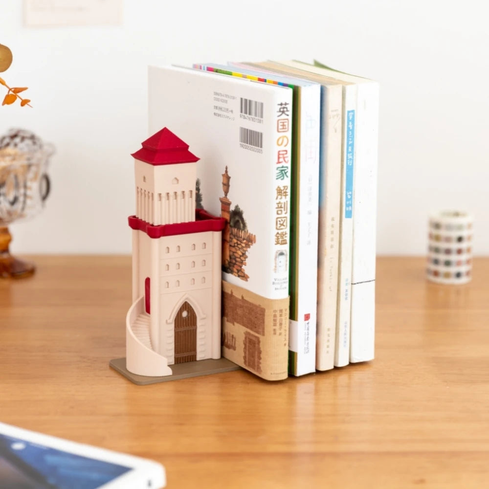 Castle Bookends Set – Decorative Adjustable Book Holder