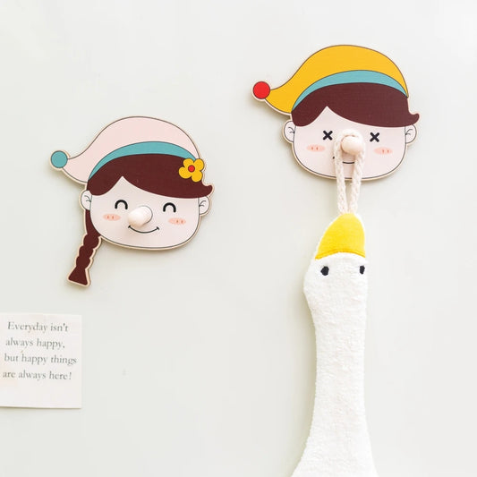 Pinocchio Long Nose Hook – Cute Wooden Wall Hook & Fridge Magnet