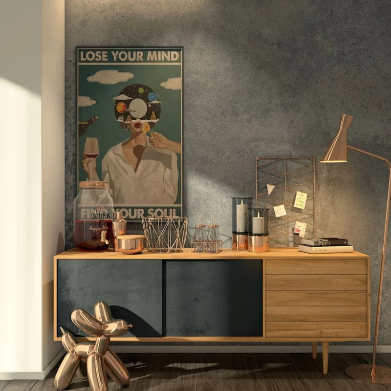 Lose Your Mind Find Your Soul Vintage Music Poster – Retro Wall Art Print