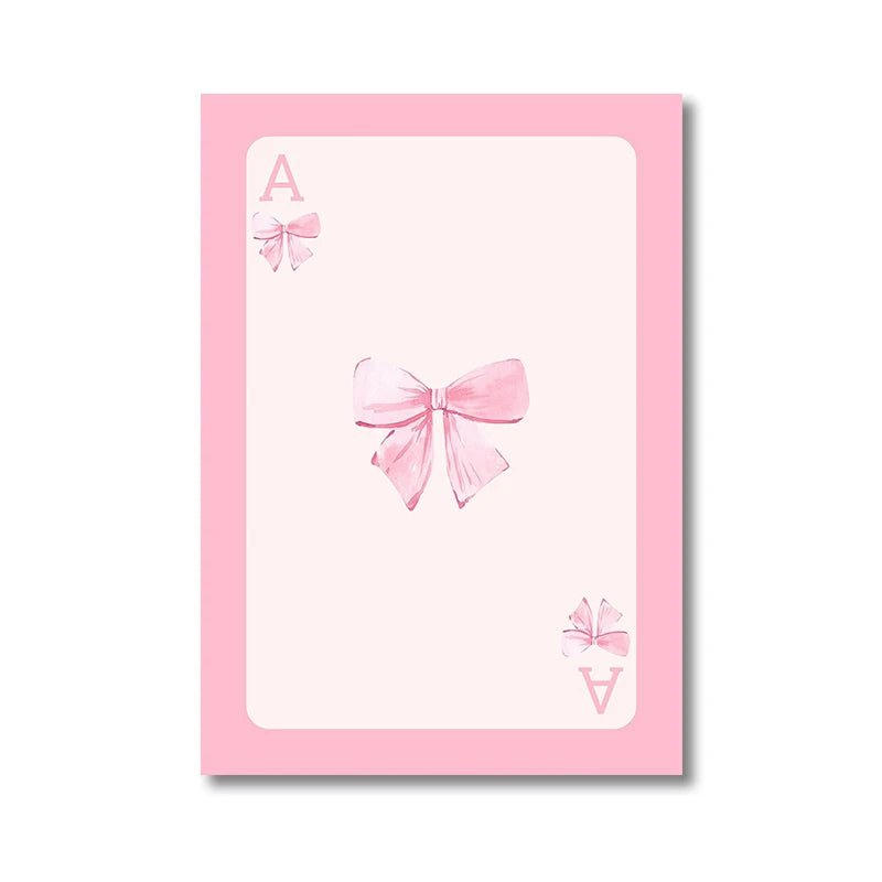 Trendy Pink Bow Wall Art Set of 3 – Preppy Watercolor Room Décor
