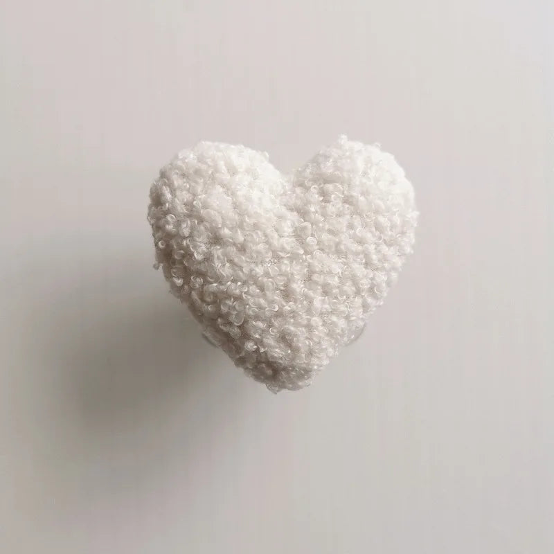 Love Heart Wooden Wall Hook – Nordic Kids Room Sticky Organizer Hook