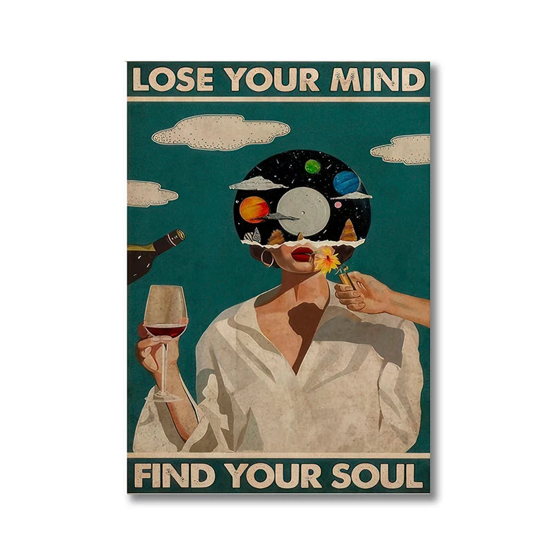 Lose Your Mind Find Your Soul Vintage Music Poster – Retro Wall Art Print