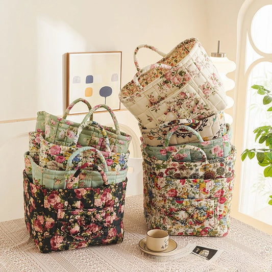 Foldable Cotton Storage Basket – Multi-Purpose Organizer & Laundry Hamper