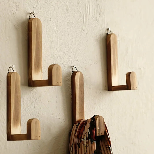 4-Piece Solid Wood Wall Shelf Set – Home Storage & Decor