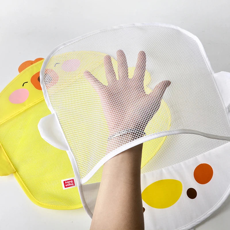 Cartoon Baby Bath Toy Organizer – Suction Mesh Storage Bag for Kids