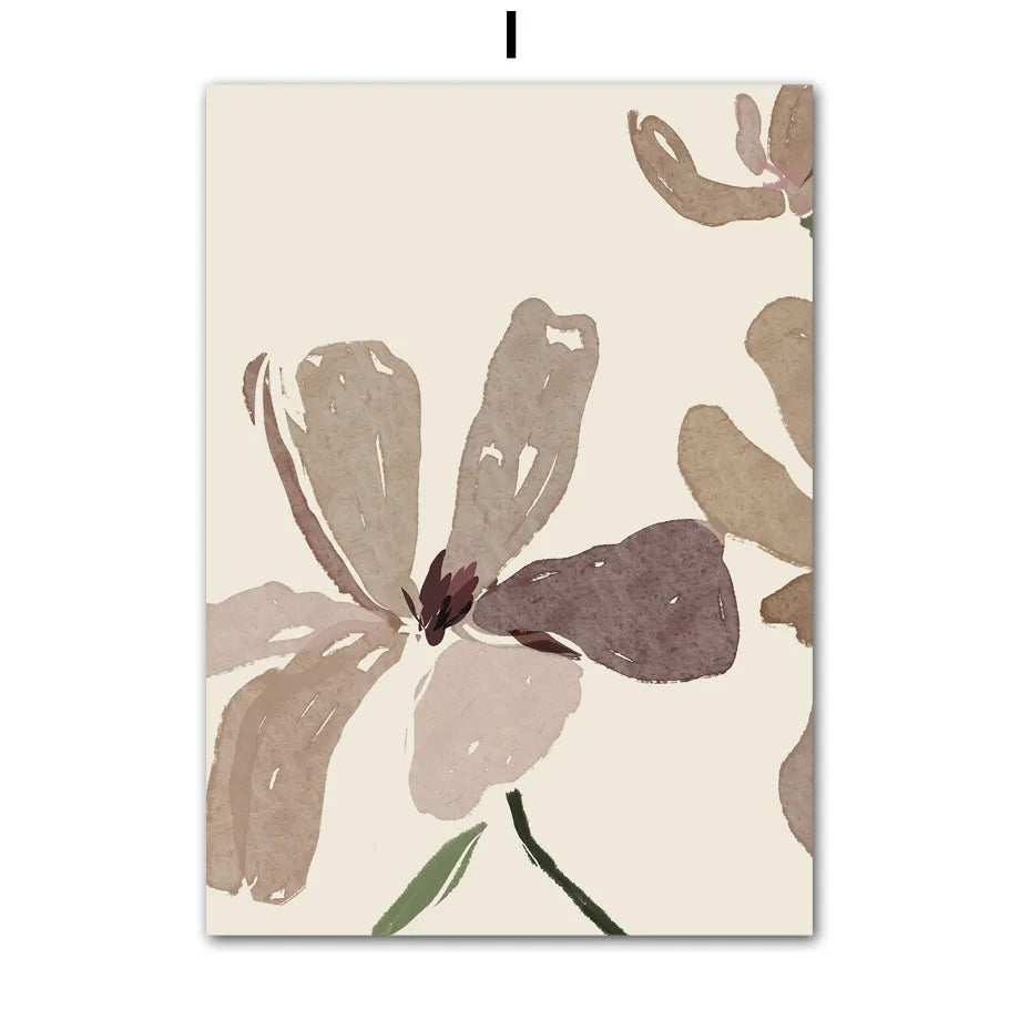 Abstract Girl Flowers Canvas Wall decore – Nordic Living Room Decor