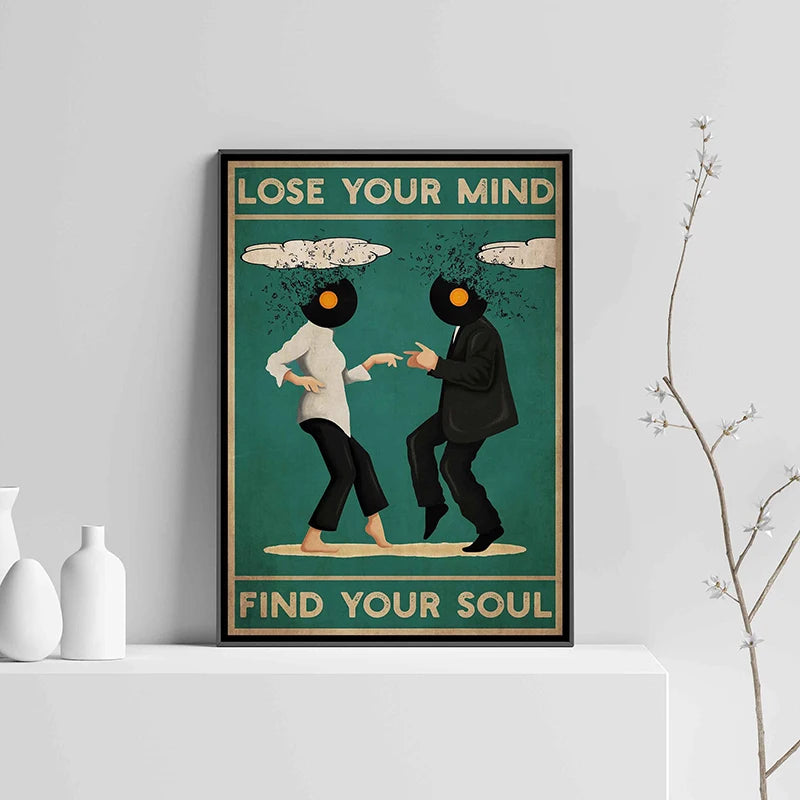 Lose Your Mind Find Your Soul Vintage Music Poster – Retro Wall Art Print