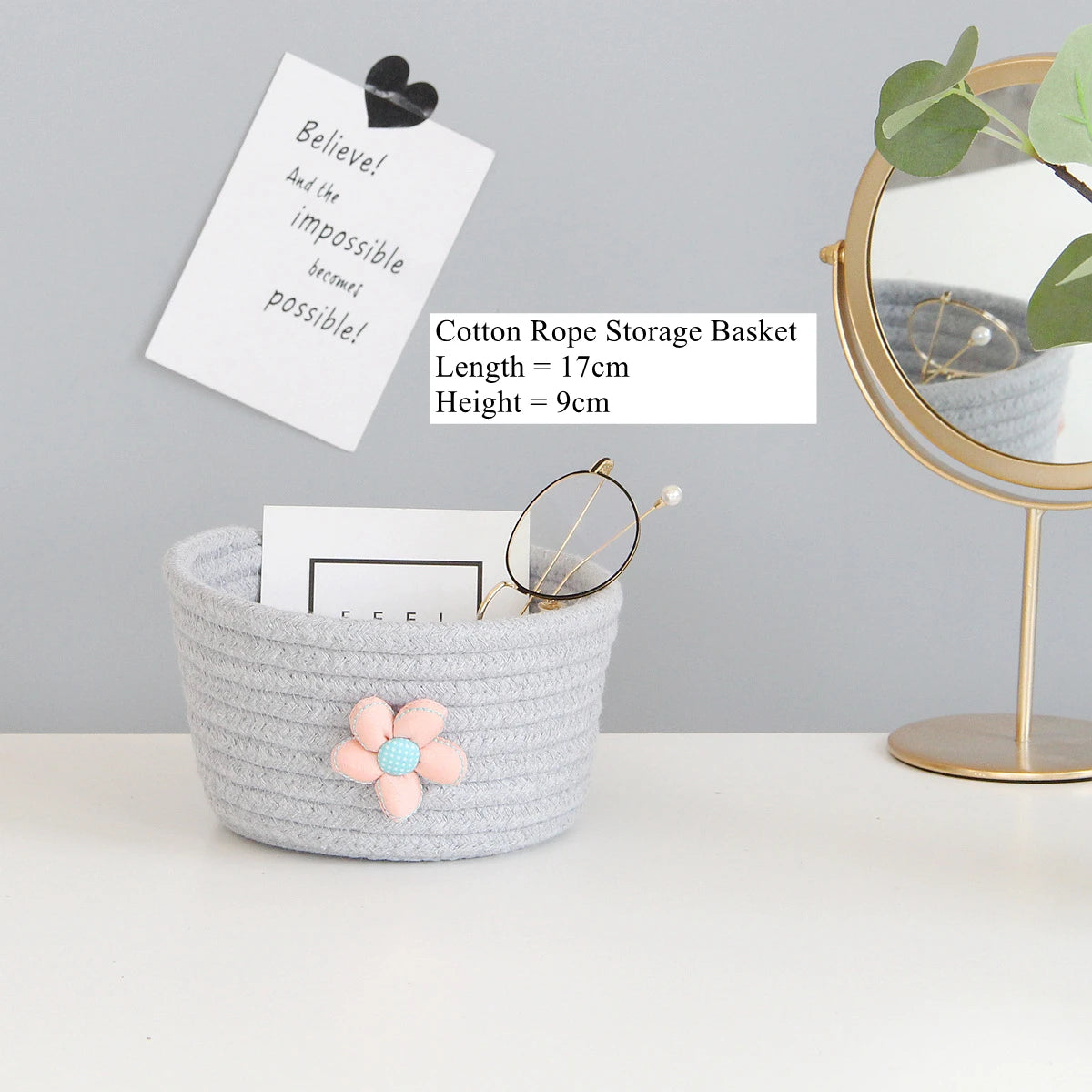 Cotton Rope Storage Baskets , Baby Toys,  Small Organizer Box
